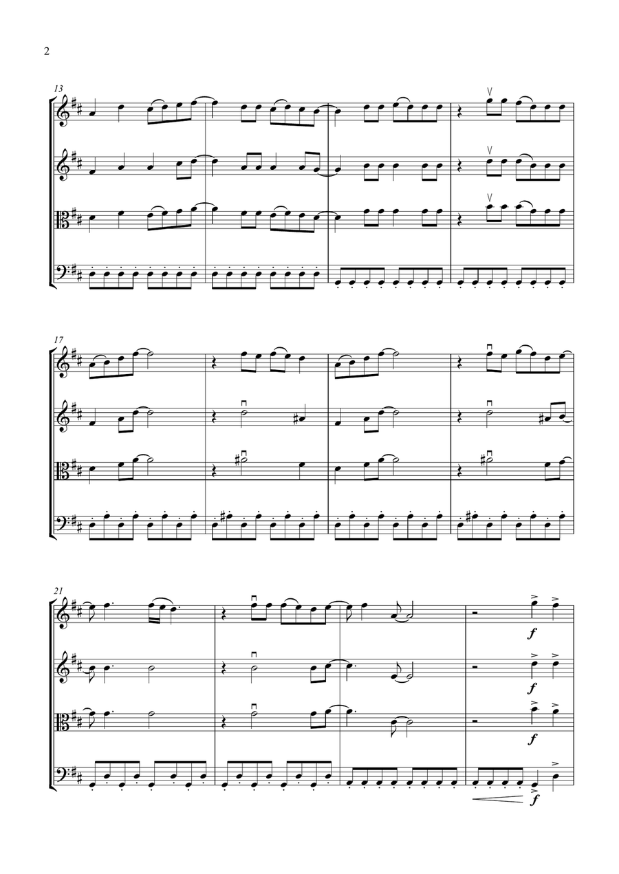 Mamma Mia String Quartet scores gallery preview page 2