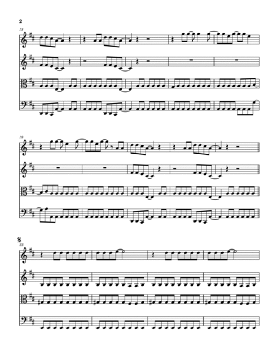 Hello There String Quartet scores gallery preview page 3
