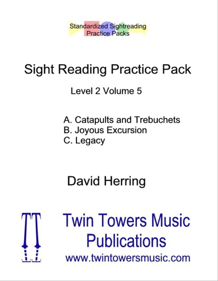 Sight Reading Practice Pack Level 2 Volume 5 Concert Band scores gallery preview page 1