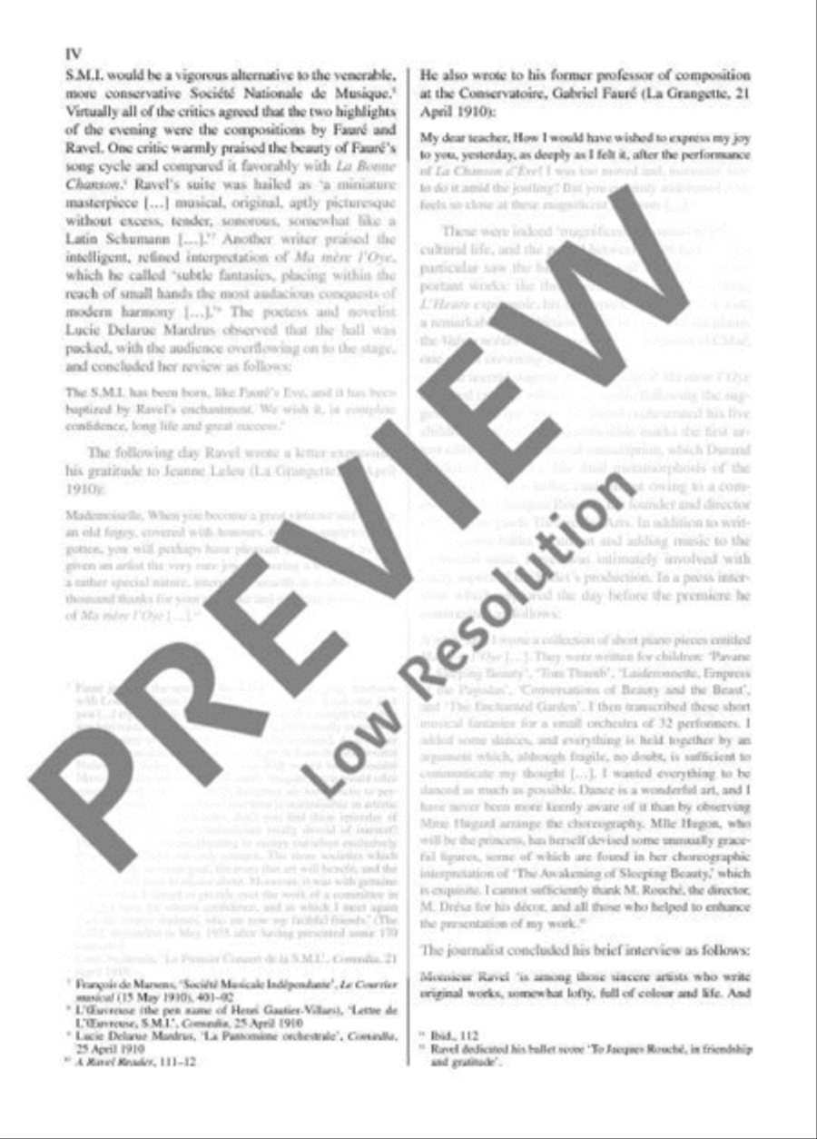 Ma Mère L'Oye Orchestra scores gallery preview page 5