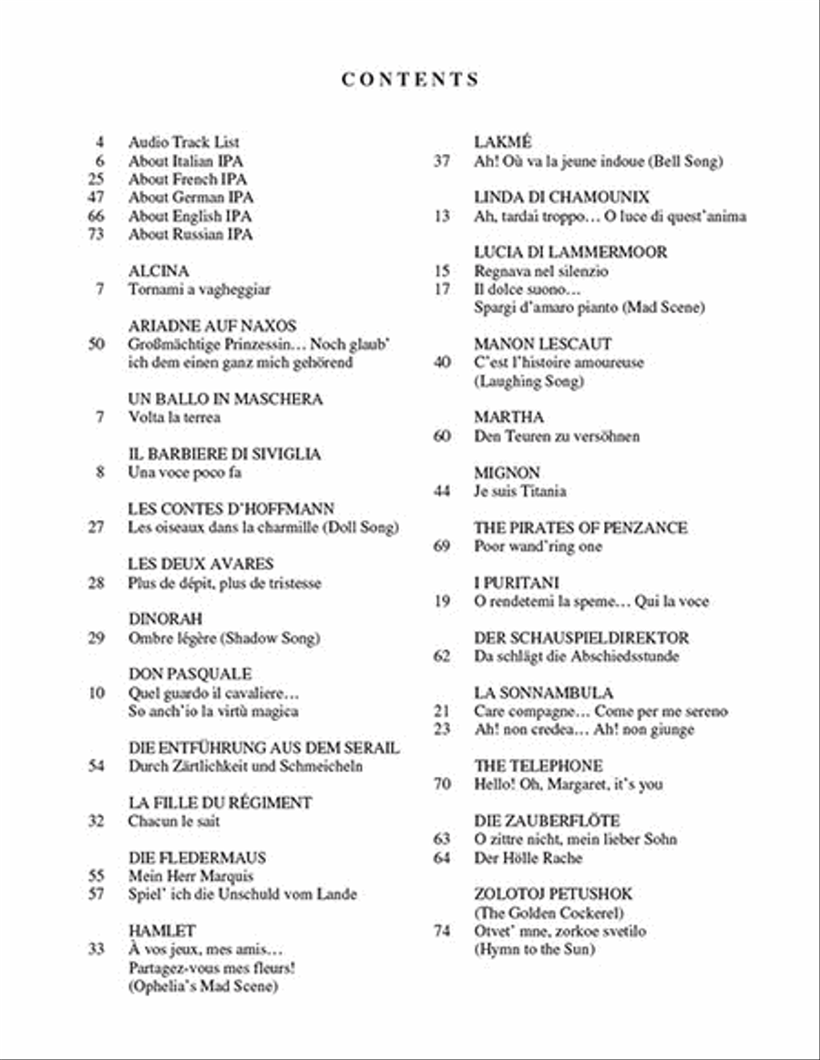 Diction Coach – G. Schirmer Opera Anthology (Coloratura Arias for Soprano) Coloratura Soprano scores gallery preview page 3