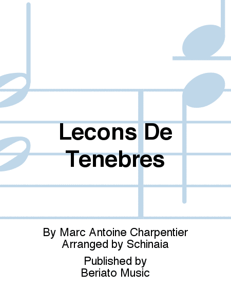 Leçons De Tenebres