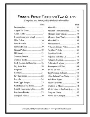 Finnish Fiddle Tunes for Two Cellos