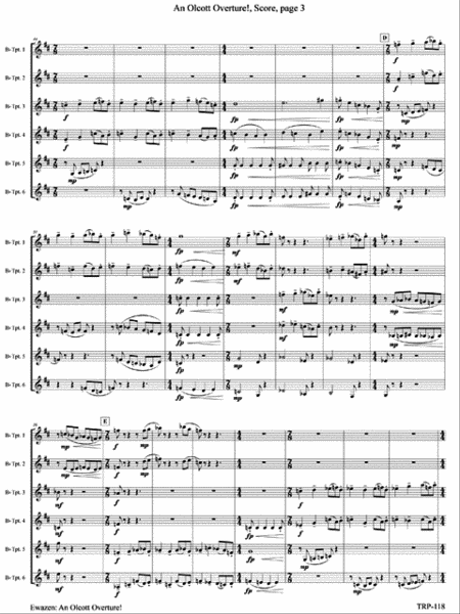 An Olcott Overture! Small Ensemble scores gallery preview page 4