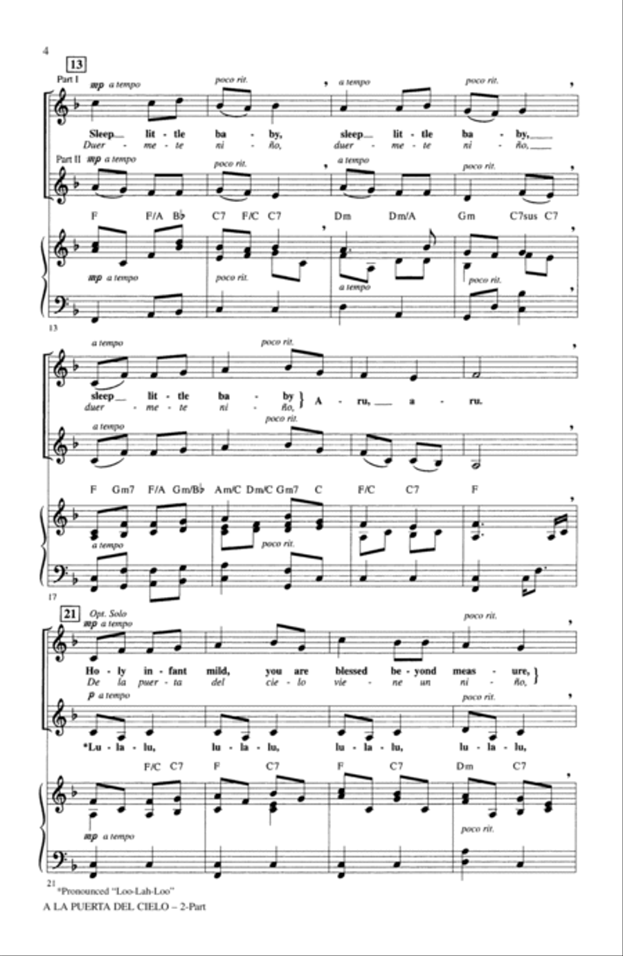 A La Puerta Del Cielo 2-Part scores gallery preview page 2