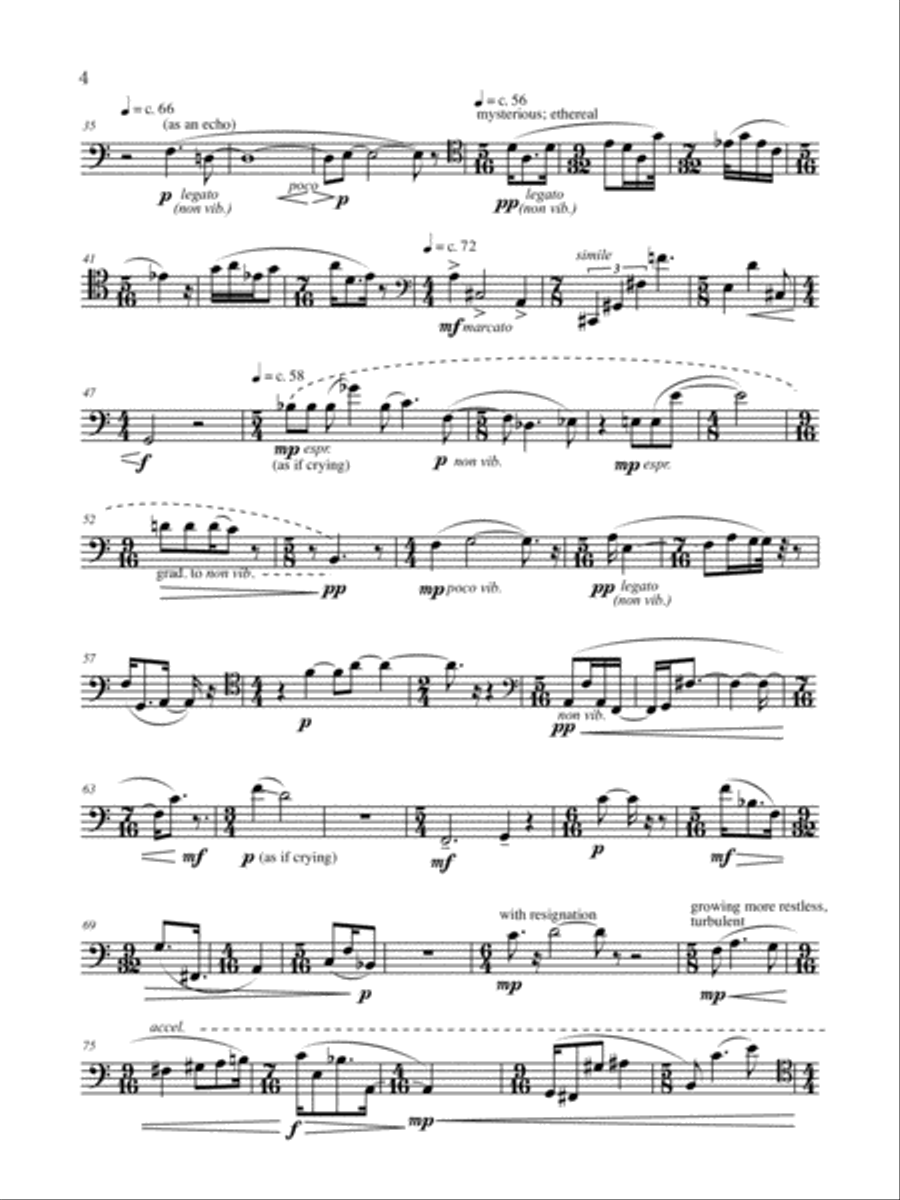 Sojourn 1 Trombone Solo scores gallery preview page 2