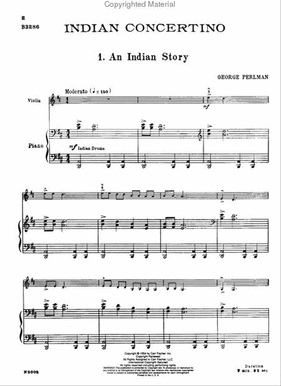 Indian Concertino Violin Solo scores gallery preview page 2