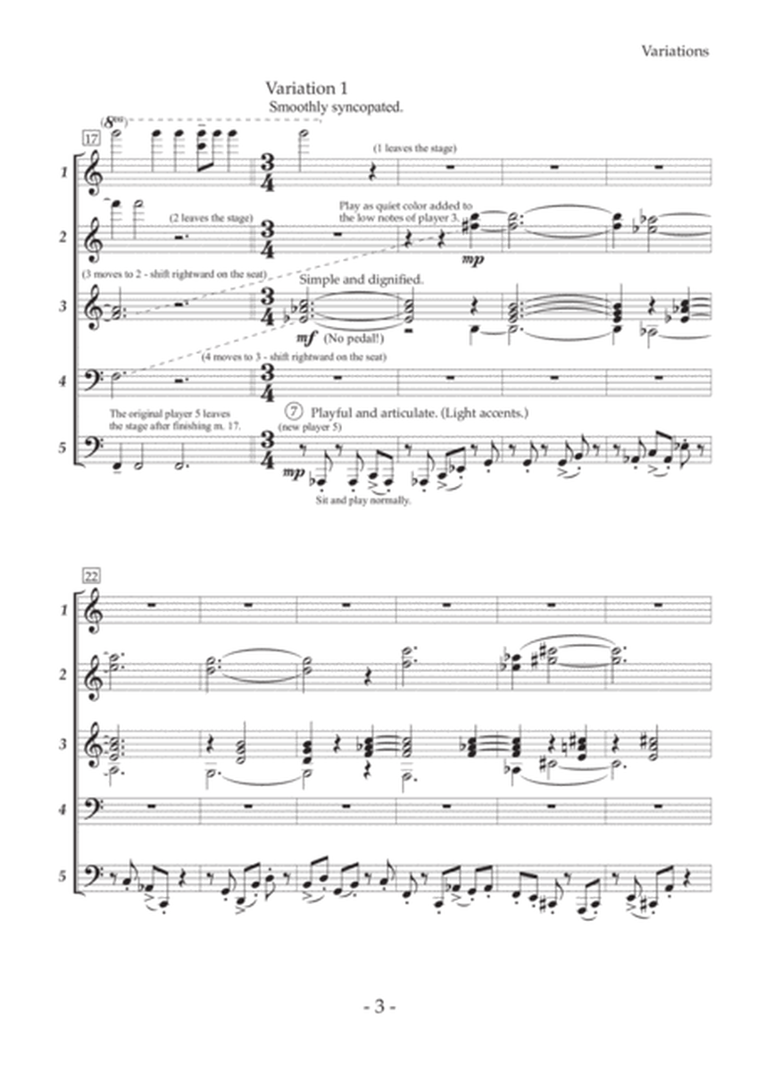 Variations for Multi-Hands Piano