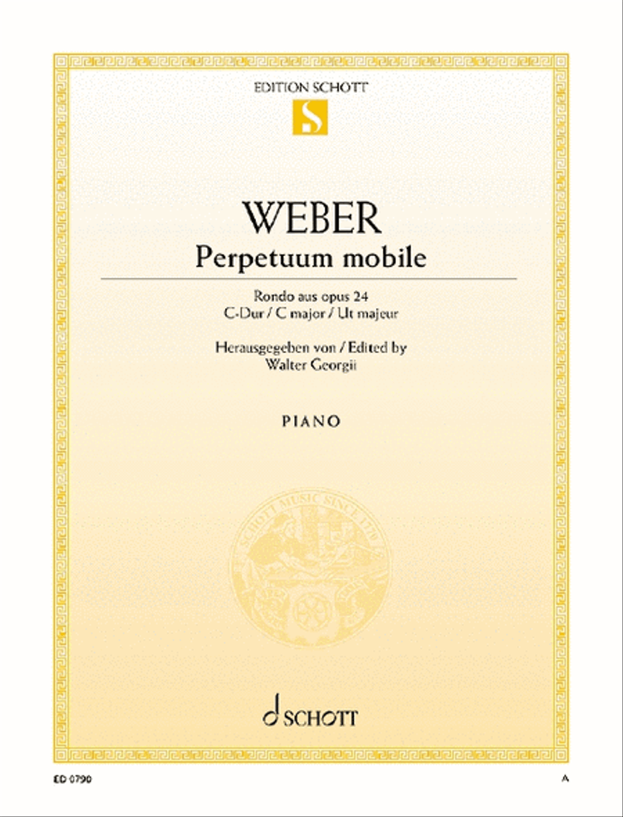 Perpetuum mobile, Op. 24 Piano Solo scores gallery preview page 1