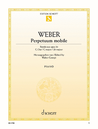 Book cover for Perpetuum mobile, Op. 24