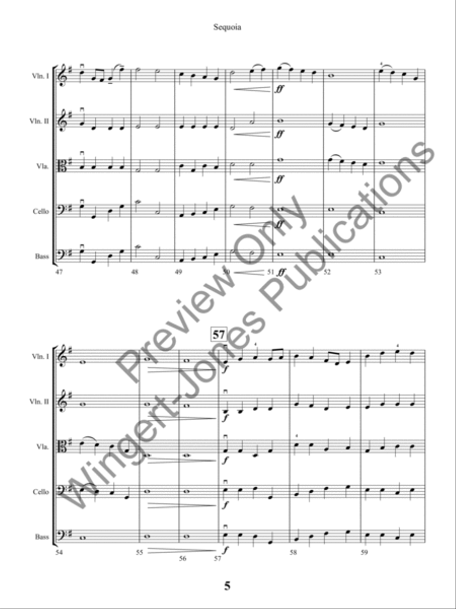 Sequoia String Orchestra scores gallery preview page 8