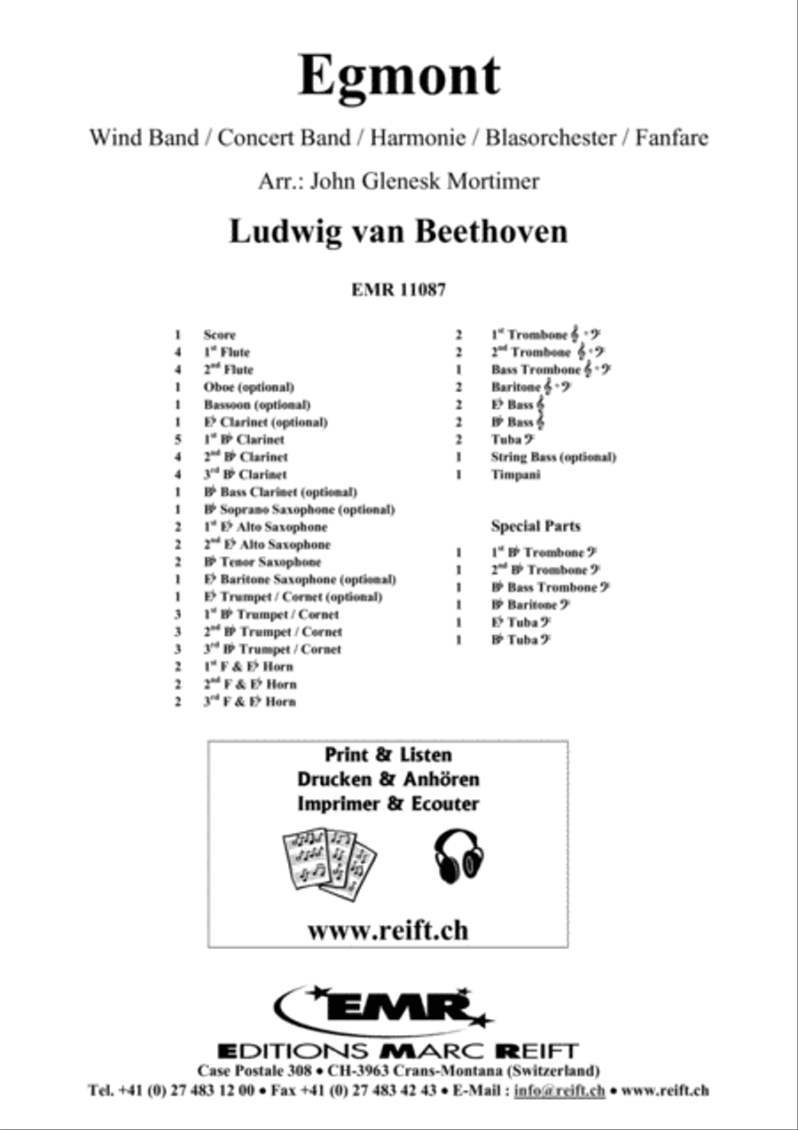 Egmont Egmont Concert Band scores gallery preview page 2