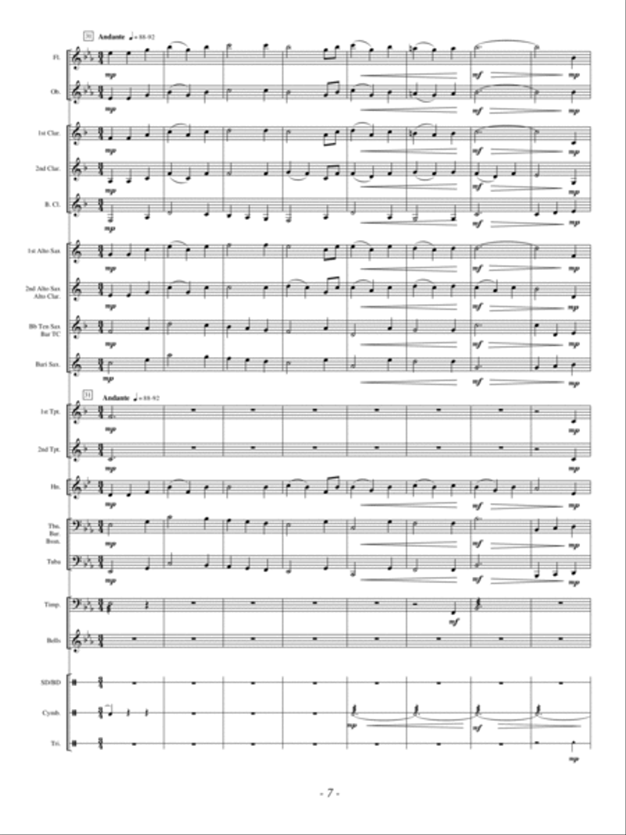 Beyond the Stars Beyond the Stars Concert Band scores gallery preview page 7