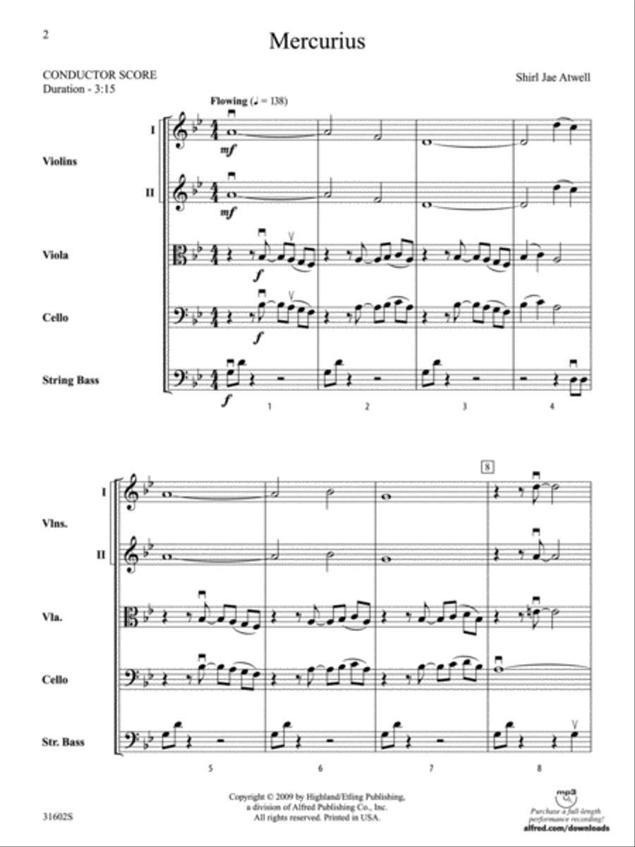 Mercurius Mercurius String Orchestra scores gallery preview page 2