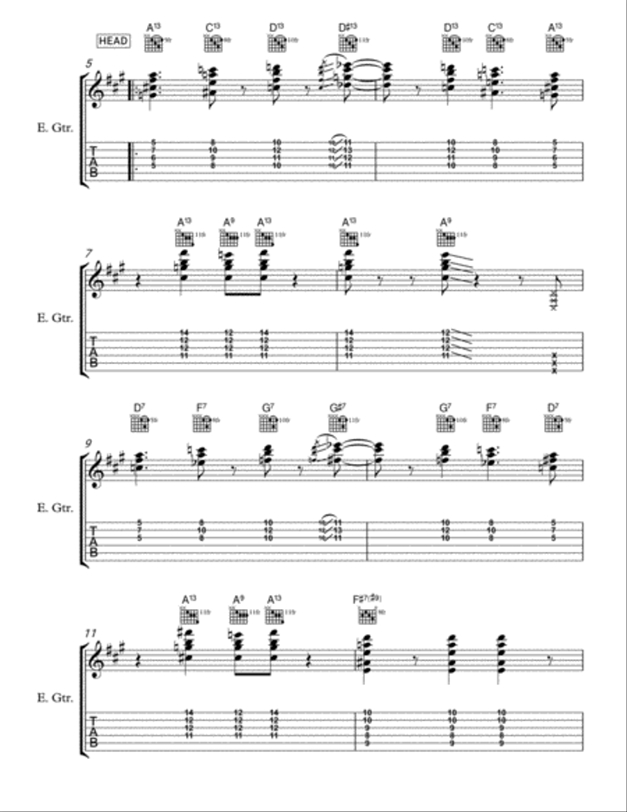 Wild Night In Texas Electric Guitar scores gallery preview page 2