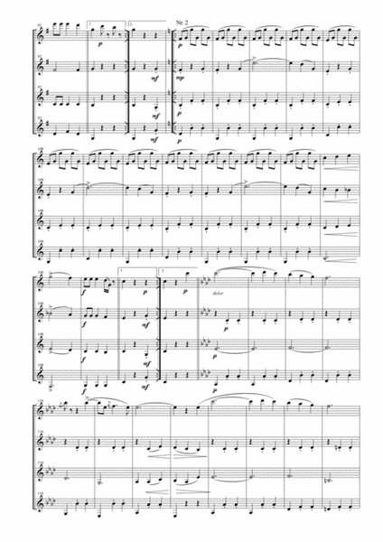 The Blue Danube Waltz for Clarinet Quartet image number null