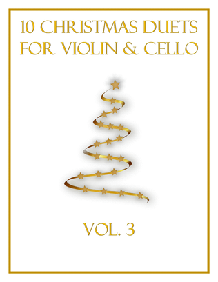 Book cover for 10 Christmas Duets for Violin and Cello (Vol. 3)