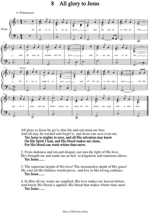 All glory to Jesus. A new tune to a wonderful old hymn.