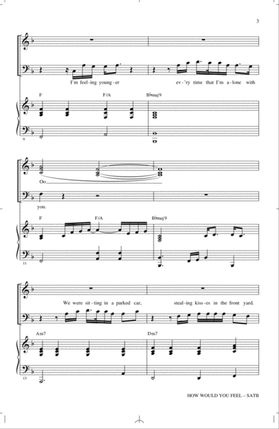 How Would You Feel (Paean) (arr. Mac Huff) 4-Part scores gallery preview page 2
