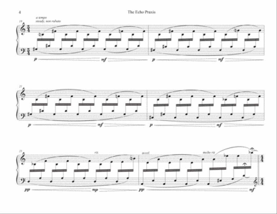The Echo Praxis - V. Pentala Chamber Music scores gallery preview page 5