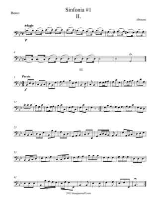 Sinfonia #1 in B Flat Major Movements 2 & 3