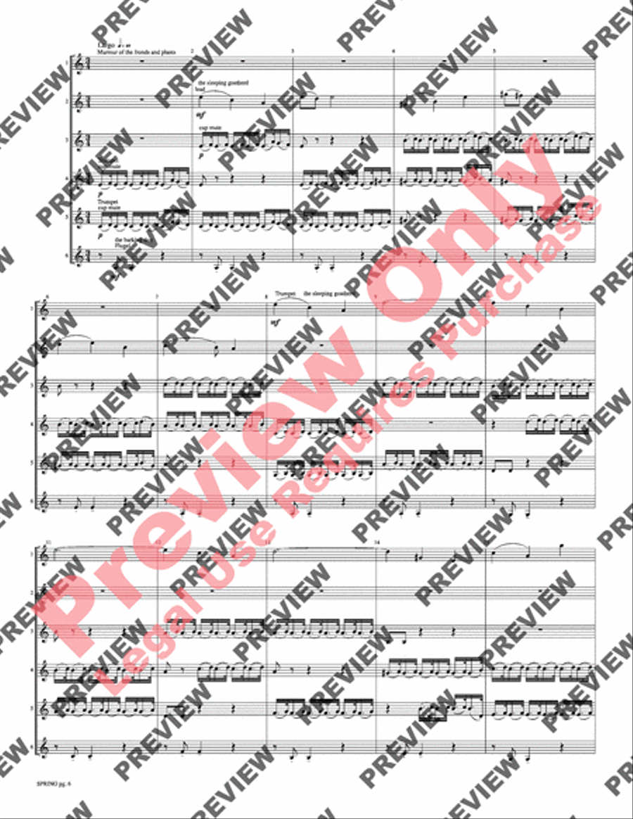 Spring from The Four Seasons Small Ensemble scores gallery preview page 8