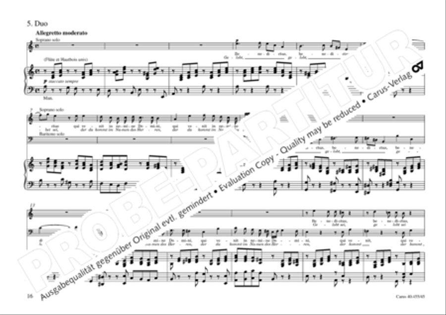 Oratorio de Noel (Weihnachtsoratorium) 4-Part scores gallery preview page 17