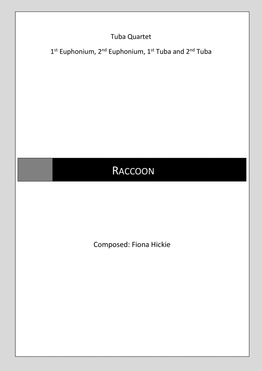 Raccoon Brass Ensemble scores gallery preview page 1