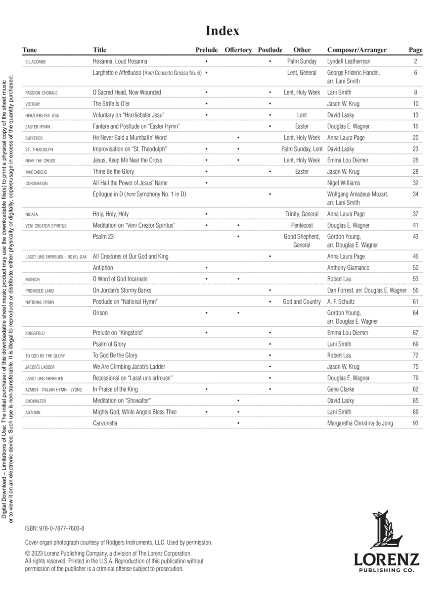 Easy Organ Library, Vol. 73 Organ scores gallery preview page 1