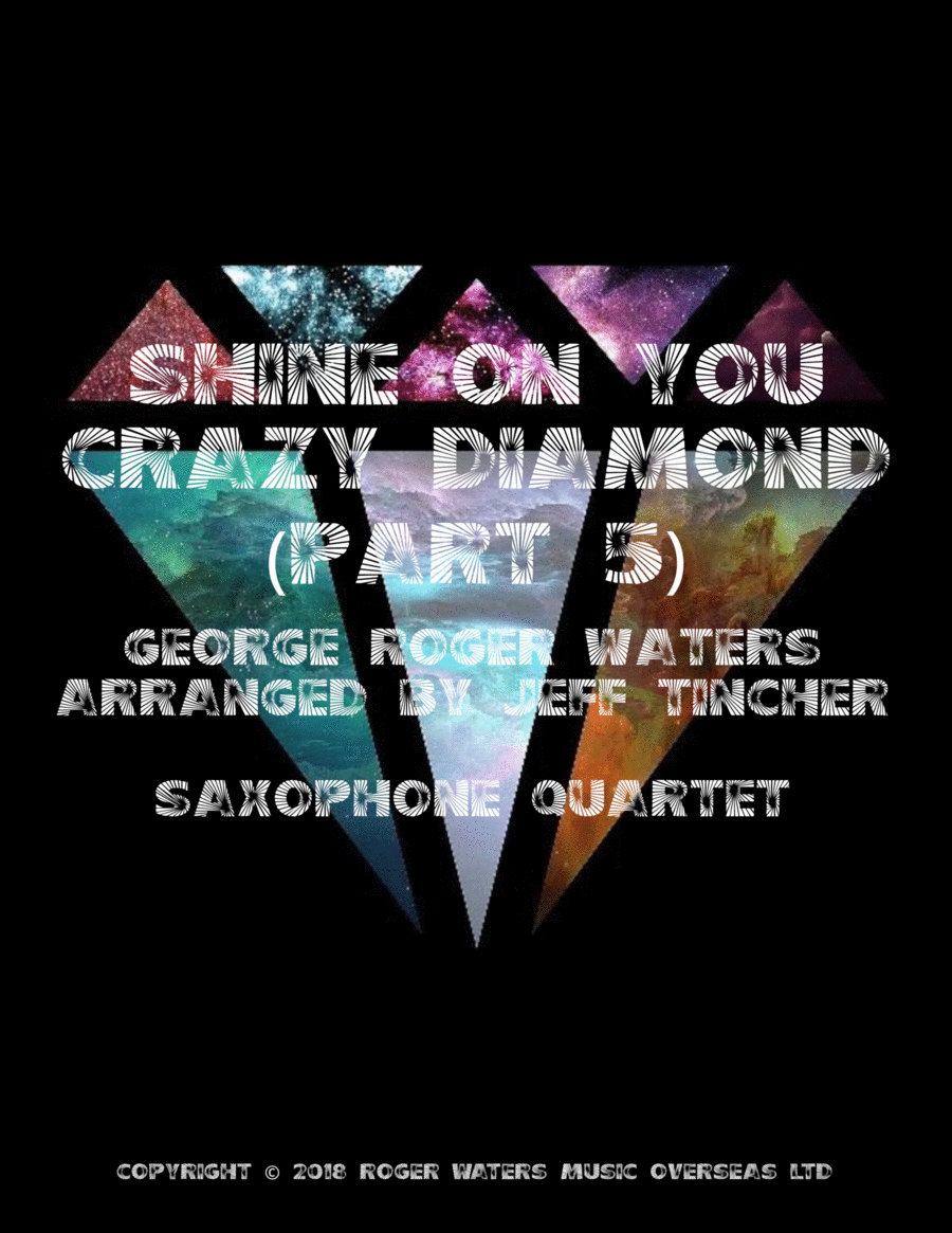 Shine On You Crazy Diamond (Part 5) Saxophone Quartet scores gallery preview page 1