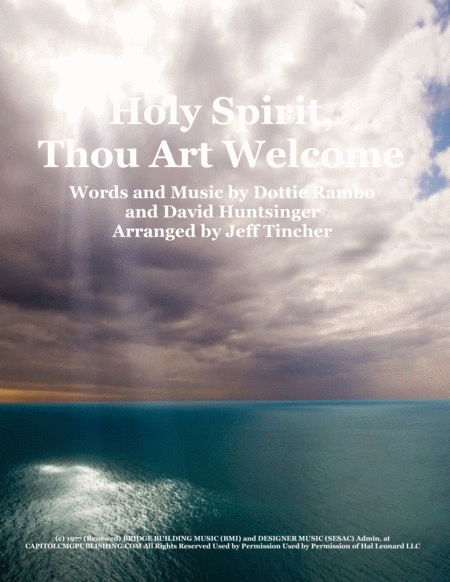 Holy Spirit, Thou Art Welcome image number null