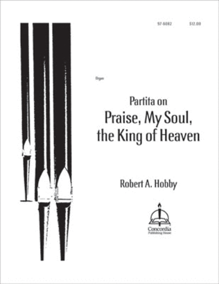 Book cover for Partita on "Praise, My Soul, the King of Heaven"