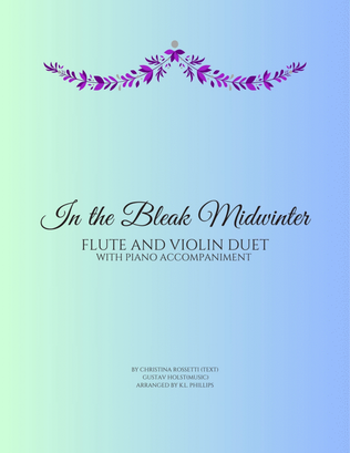 Book cover for In the Bleak Midwinter - Flute and Violin Duet with Piano Accompaniment