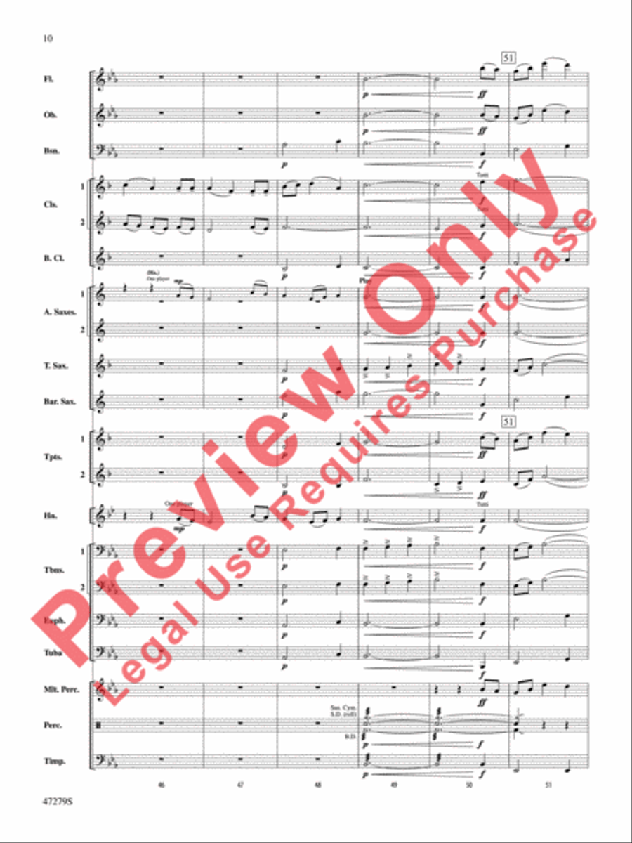 Beach Spring Beach Spring Concert Band scores gallery preview page 11