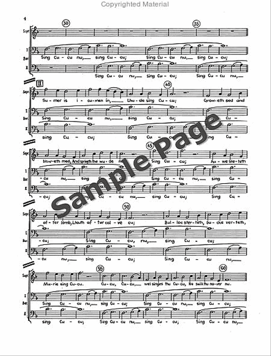 Rota Sumer Is Icumen In Ch. Score Mixed Choir scores gallery preview page 5
