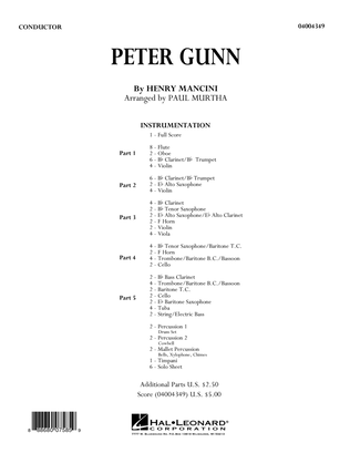 Book cover for Peter Gunn - Conductor Score (Full Score)