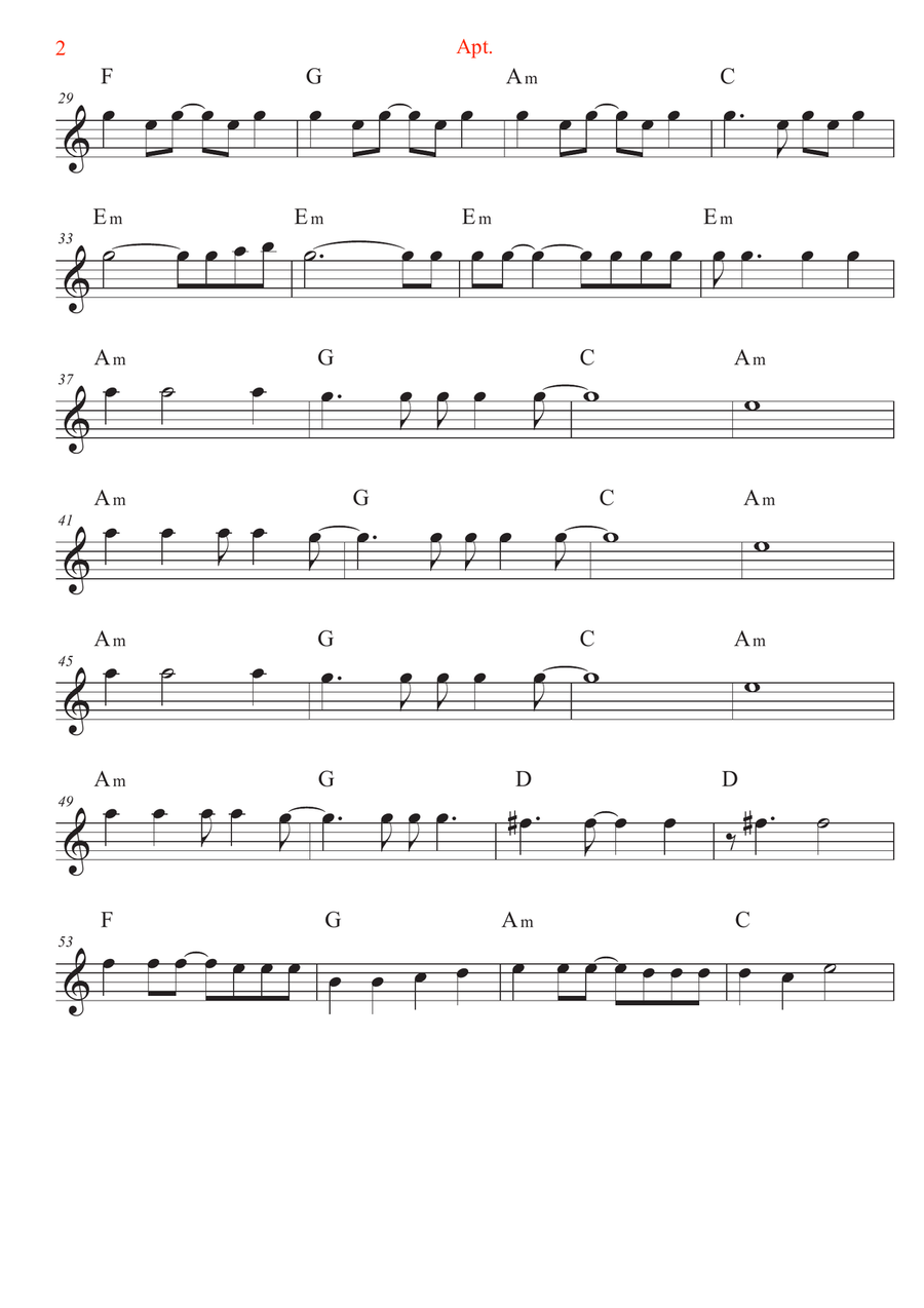 Apt. Alto Saxophone scores gallery preview page 2
