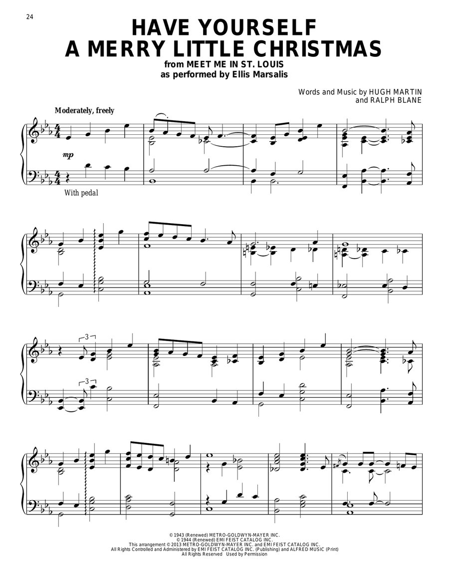 Have Yourself A Merry Little Christmas Piano Solo scores gallery preview page 1