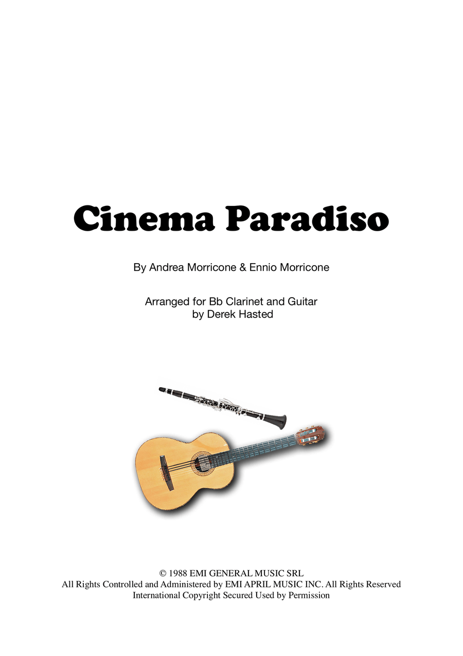 Cinema Paradiso B-Flat Clarinet scores gallery preview page 1