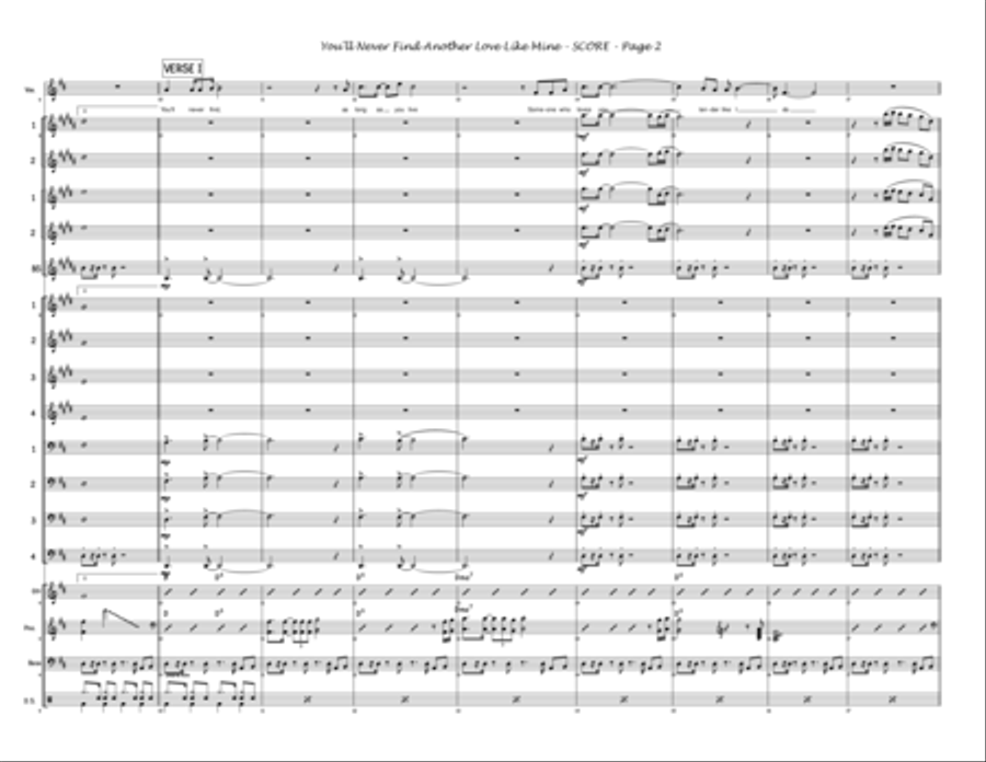You'll Never Fond Another Love Like Mine Jazz Ensemble scores gallery preview page 2