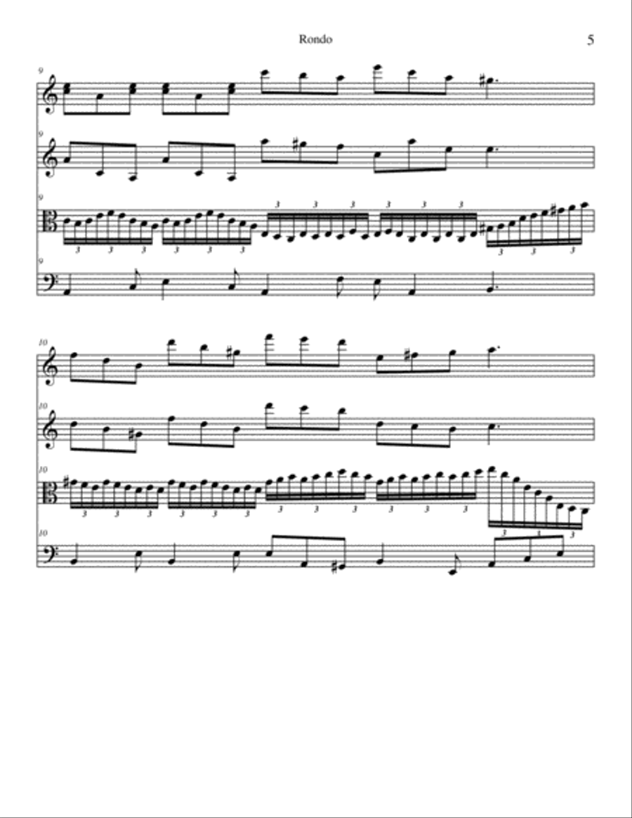 Rondo String Quartet scores gallery preview page 5
