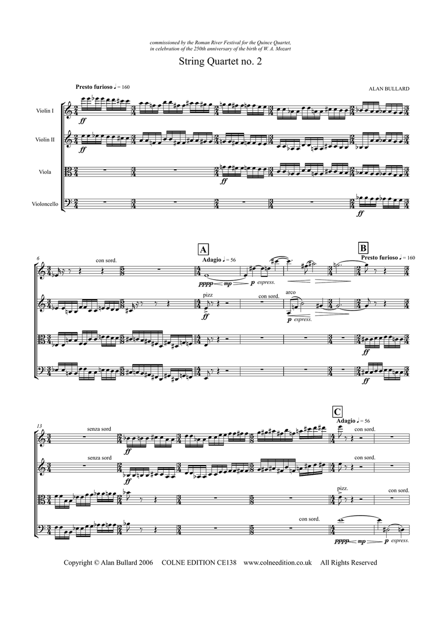 String Quartet no.2 String Quartet scores gallery preview page 2