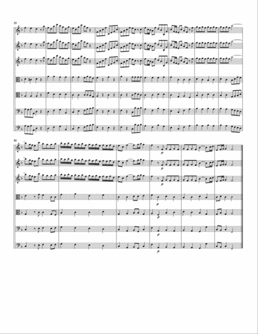 Concerto, string orchestra, Op.2, no.1, F major (Original version) String Orchestra scores gallery preview page 4