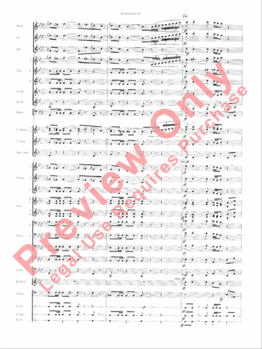 Carmen Suite Concert Band scores gallery preview page 27