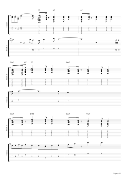 Jazz Guitar Solos with Chords Accompaniment