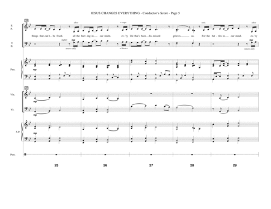 Jesus Changes Everything - Full Score Choir scores gallery preview page 5
