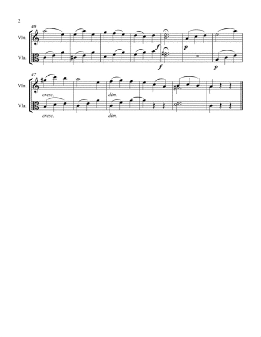 Madchens Klage String Duet scores gallery preview page 2