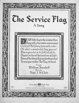 The Service Flag. A Song
