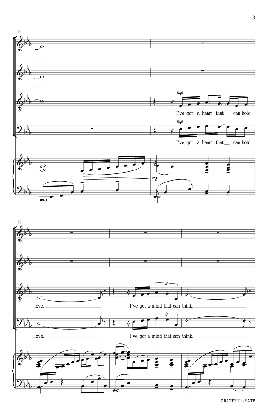 Grateful Grateful 4-Part scores gallery preview page 3