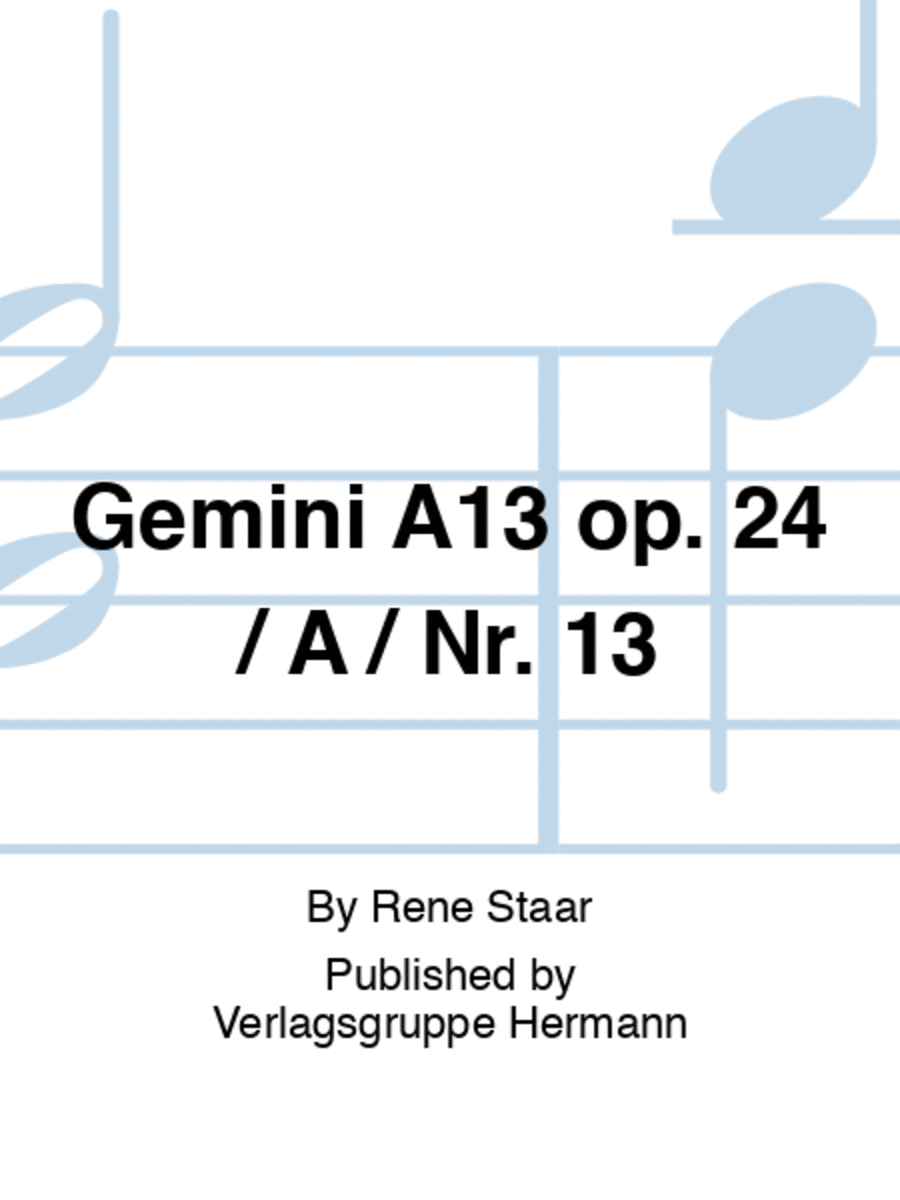 Gemini A13 op. 24 / A / Nr. 13 String Duet scores gallery preview page 1